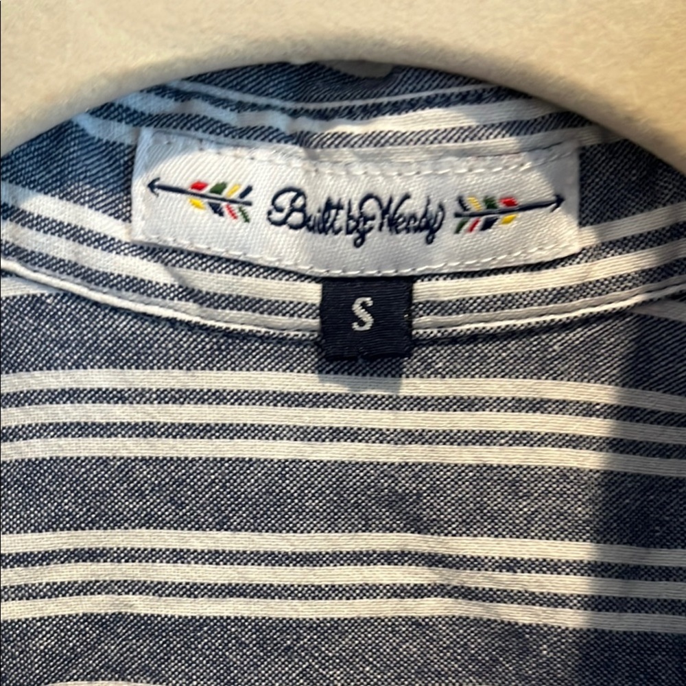 BUILT BY WENDY 
Striped Button-Up Shirt